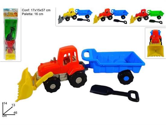 TRATTORE C/RIMORCHIO E PALETTA