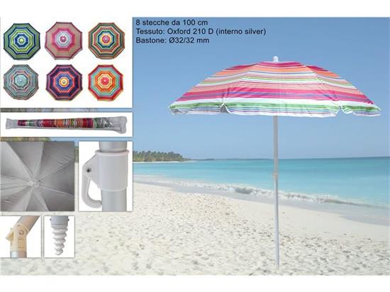 OMBRELLONE 100/8 INTERNO SILVER FANTASIA ASS.