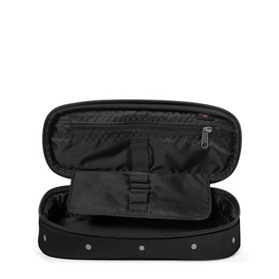 BUSTINA EASTPAK OVALE DOTS BLACK SILVER