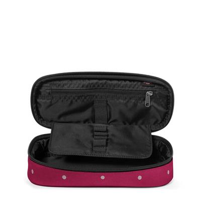 BUSTINA EASTPAK OVALE DOTS WINE SILVER
