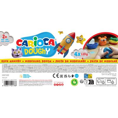 PLASTILINA DOUGHY CARIOCA 4x110gr