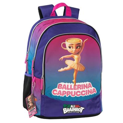 ZAINO BRAINROT BALLERINA CAPPUCCINA ORGANIZZATO