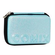 ASTUCCIO COMIX MAXI ZIP GLITTER BLU