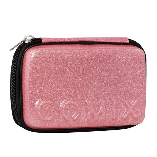 ASTUCCIO COMIX MAXI ZIP GLITTER ROSA
