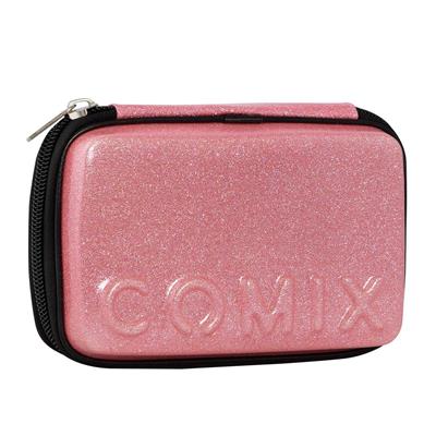 ASTUCCIO COMIX MAXI ZIP GLITTER ROSA