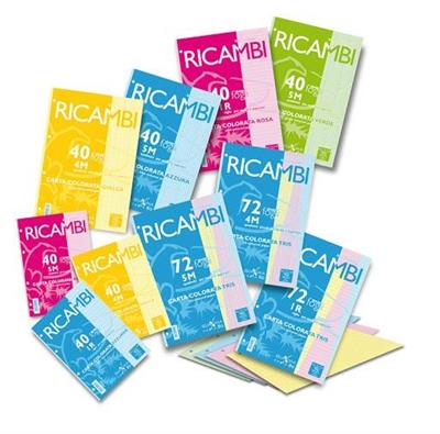 RICAMBI A4 COL.ROSA 5mm.40ff