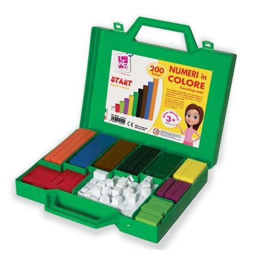 REGOLI NUMERI IN COLORE START 200pz IN VALIGETTA