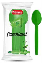 CUCCHIAINI VERDI PLASTICA 25pz