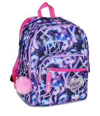 ZAINO SJ GANG EVER MULTIVIOLET DOPPIO SCOMPARTO
