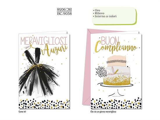 BIGLIETTO COMPLEANNO DONNA