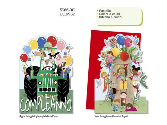 BIGLIETTO COMPLEANNO BIMBI