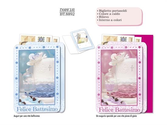 BIGLIETTO BATTESIMO P/S