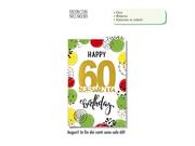 BIGLIETTO 60 ANNI NUMERO