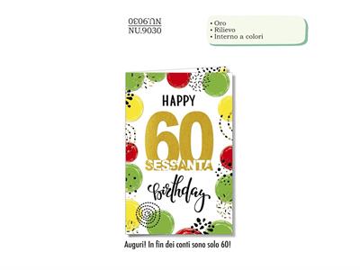 BIGLIETTO 60 ANNI NUMERO