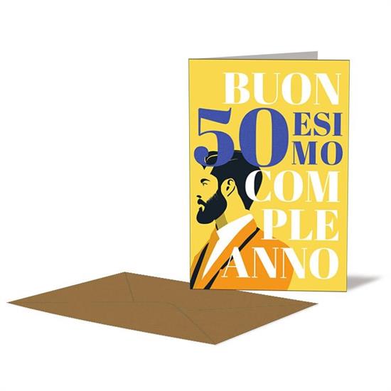 BIGLIETTO 50 ANNI MASCHILE