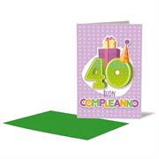 BIGLIETTO 40 ANNI C/APPLICAZIONE