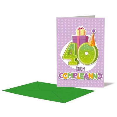 BIGLIETTO 40 ANNI C/APPLICAZIONE