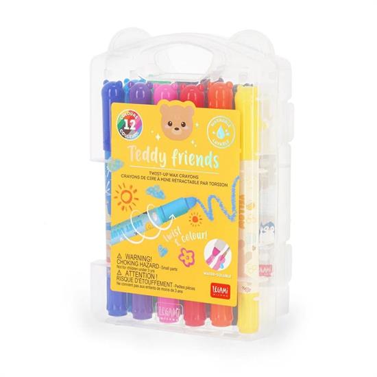PASTELLI A CERA 12pz LEGAMI - TEDDY BEAR