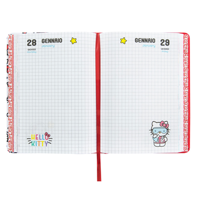 DIARIO HELLO KITTY 2027 PATCH ALLOVER STD