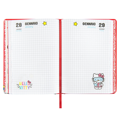 DIARIO HELLO KITTY 2027 RED STD