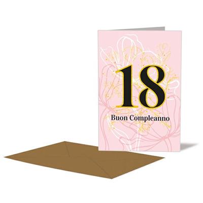 BIGLIETTO 18 ANNI ROSA
