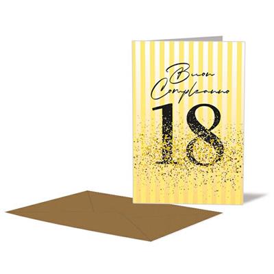 BIGLIETTO 18 ANNI GIALLO