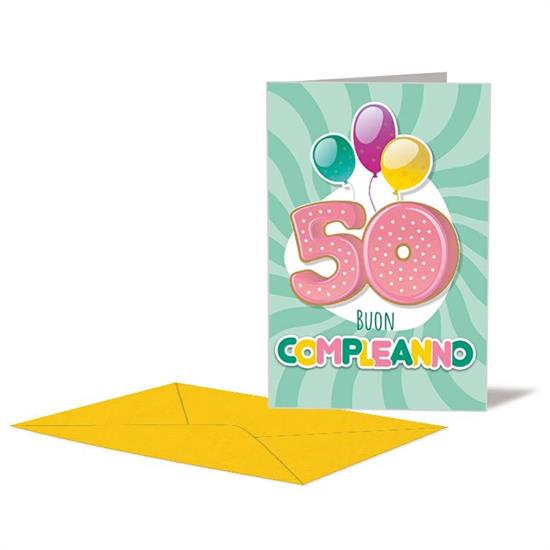 BIGLIETTO 50 ANNI C/APPLICAZIONE