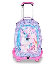 TROLLEY SEVEN JACK 8ruote SJ GANG GLOW LED UNICORN GIRL