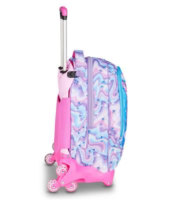 TROLLEY SEVEN JACK 8ruote SJ GANG GLOW LED UNICORN GIRL