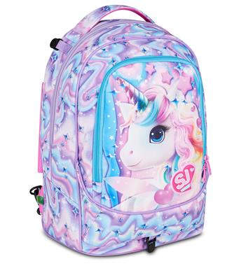 TROLLEY SEVEN JACK 8ruote SJ GANG GLOW LED UNICORN GIRL
