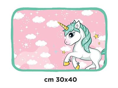 TOVAGLIETTA IDROREPELLENTE UNICORNO 30x40