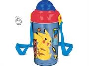 BORRACCIA C/TRACOLLA E CANNUCCIA PUSH UP POKEMON 465ml