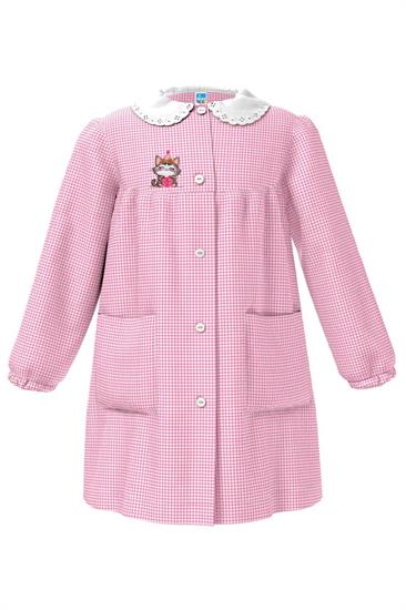 GREMBIULE ASILO ROSA 50 GATTINO 3anni