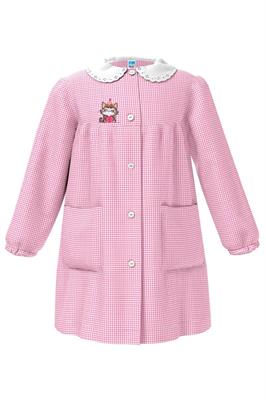 GREMBIULE ASILO ROSA 65 GATTINO 6anni