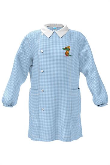 GREMBIULE ASILO AZZURRO 60 COCCODRILLO 5anni