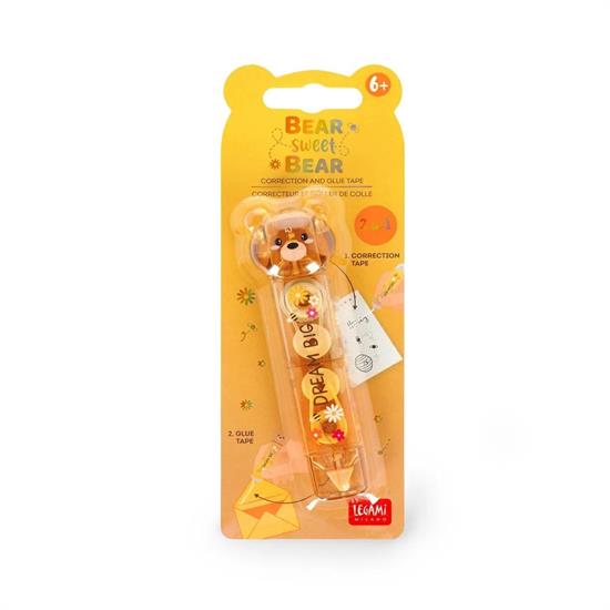 CORRETTORE + COLLA A NASTRO LEGAMI - TEDDY BEAR