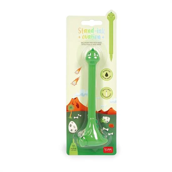 PENNA SFERA CON BASE STAND-INK OVATION - DINO - ink nero