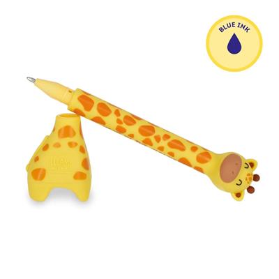 PENNA SFERA CON BASE STAND-INK OVATION - GIRAFFE - ink blue
