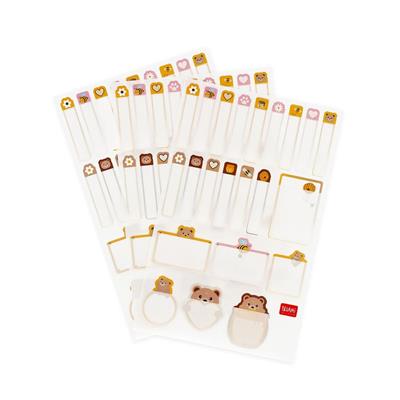 ETICHETTE ADESIVE 66pz LEGAMI - TEDDY BEAR MY NAME IS