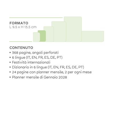 AGENDA 2027 12mesi DAY BLACK SUIT 9,5x13,5 LEGAMI