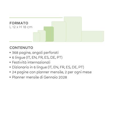 AGENDA 2027 12mesi DAY BLACK SUIT 12x18  LEGAMI