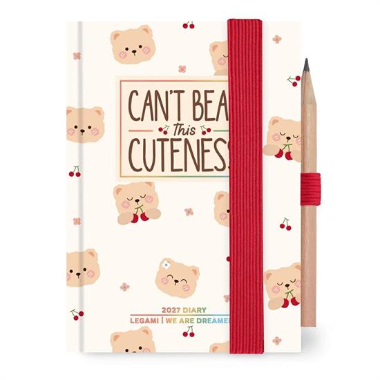 AGENDA 2027 12mesi 2-DAY TEDDY BEAR 7x10 LEGAMI