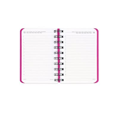 AGENDA 2027 12mesi DAY SPIRALE FLOWERS 8,5x13 LEGAMI