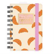 AGENDA 2027 12mesi DAY SPIRALE CROISSANT 8,5x13 LEGAMI