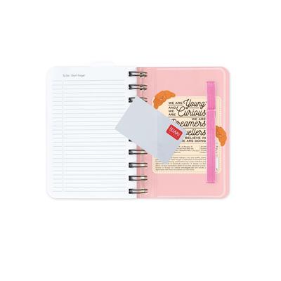 AGENDA 2027 12mesi DAY SPIRALE CROISSANT 8,5x13 LEGAMI