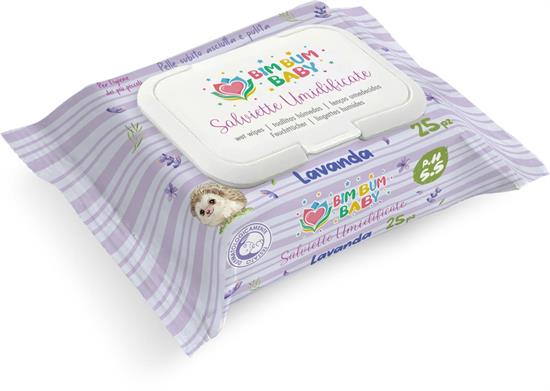 SALVIETTINE TRAVEL BABY LAVANDA 25pz