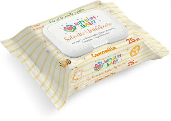 SALVIETTINE TRAVEL BABY CAMOMILLA 25pz