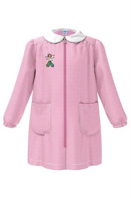 GREMBIULE ASILO ROSA CERNIERA 55 HAPPY 4anni