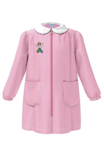 GREMBIULE ASILO ROSA CERNIERA 65 HAPPY 6anni