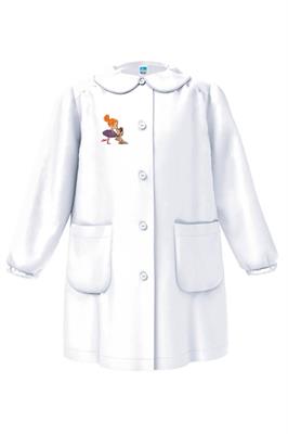 GREMBIULE ASILO BIANCO BIMBA 55 KISS 4anni